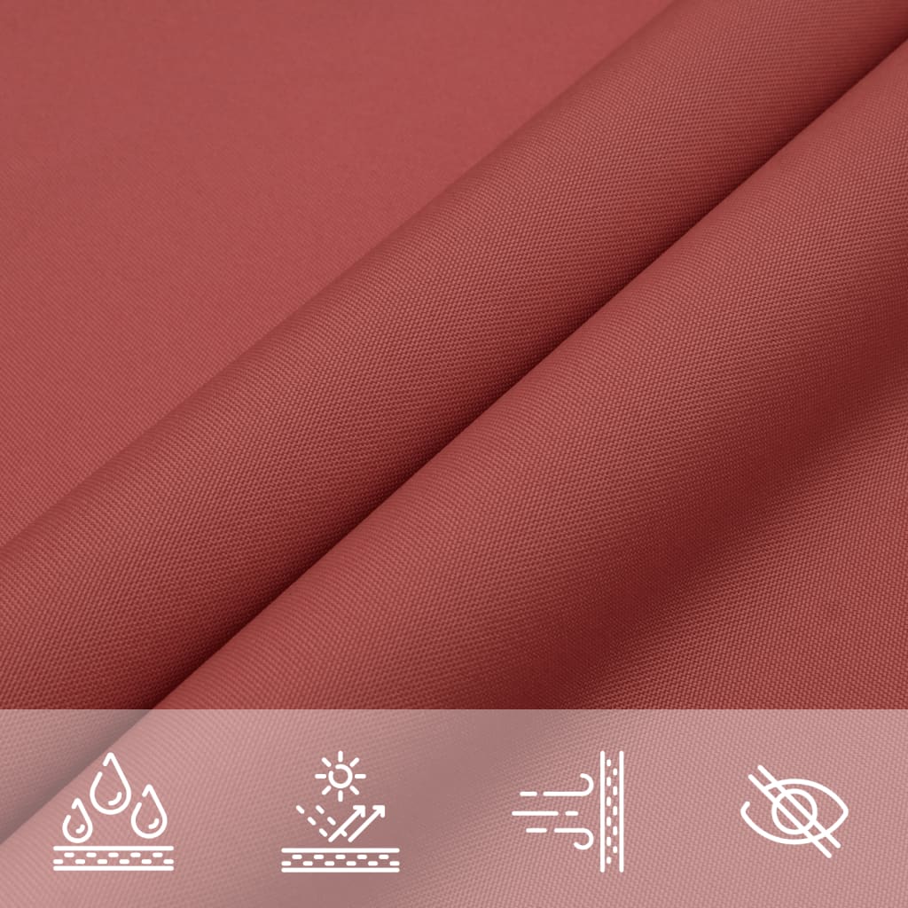 Sonnensegel Oxford-Gewebe Dreieckig 3x4x4 m Terrakotta-Rot