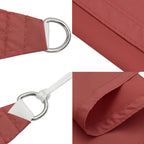 Sonnensegel Oxford-Gewebe Dreieckig 3,5x3,5x4,9m Terrakottarot