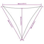 Sonnensegel Oxford-Gewebe Dreieckig 4x4x4 m Terrakotta-Rot