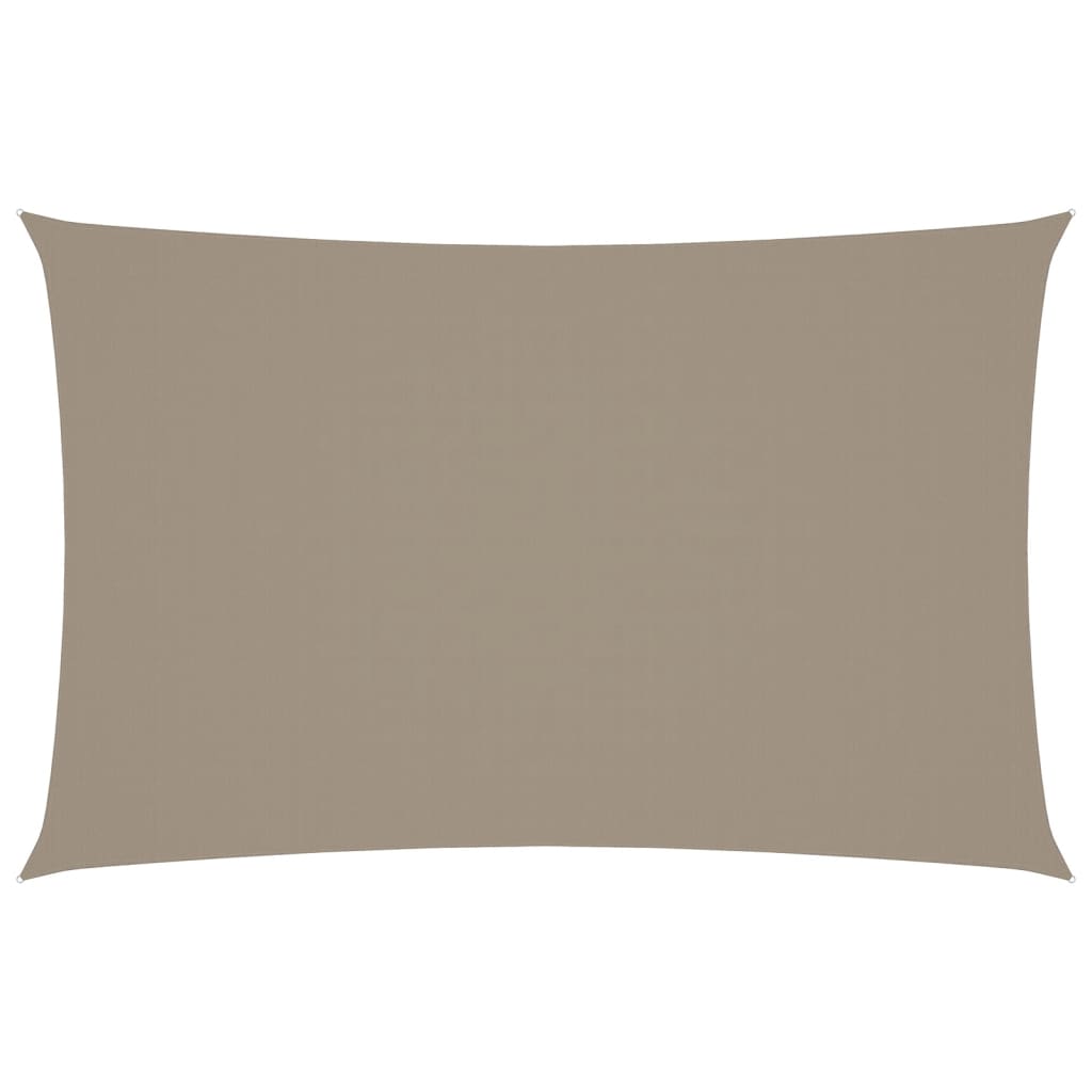 Sonnensegel Oxford-Gewebe Rechteckig 2,5x5 m Taupe