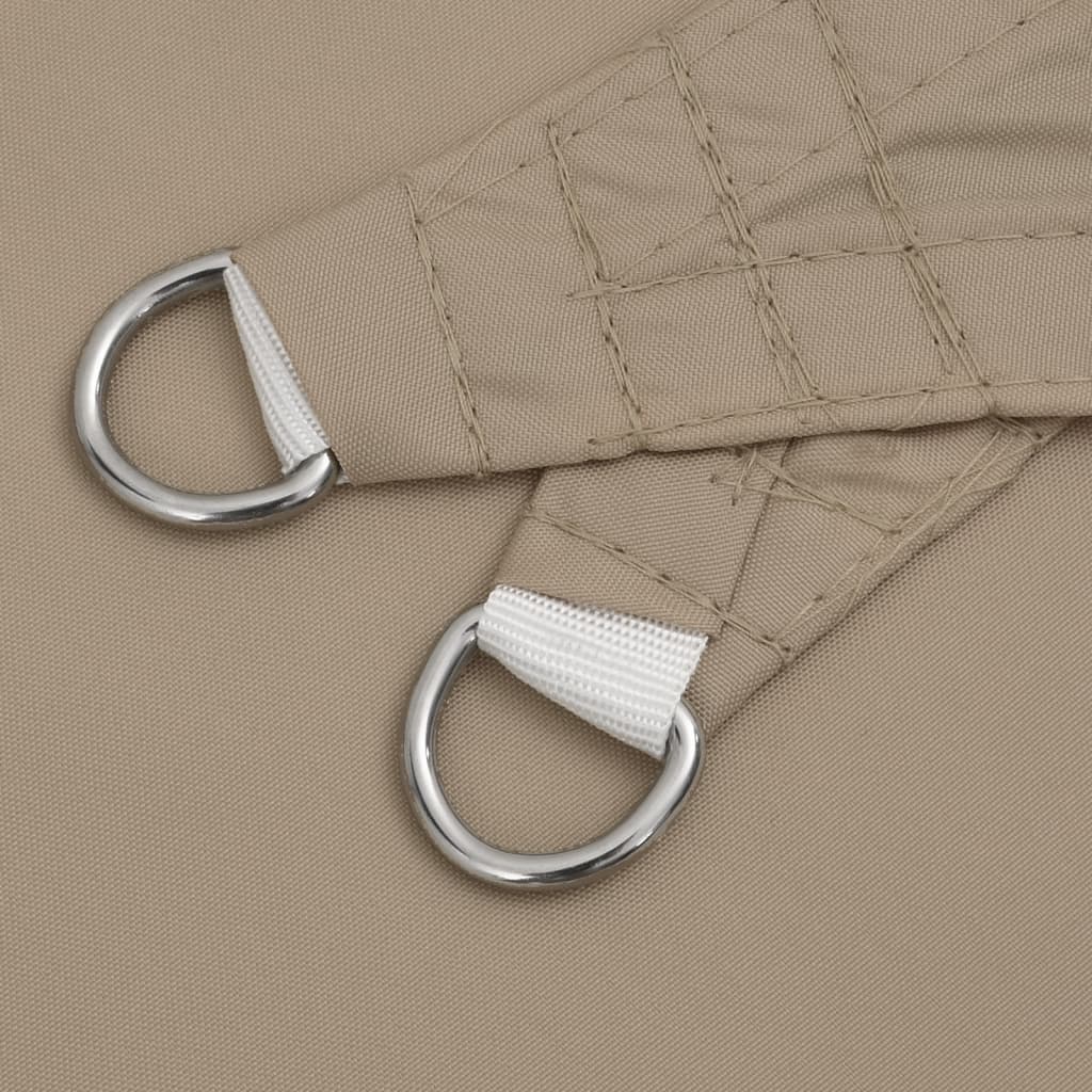 Sonnensegel Oxford-Gewebe Rechteckig 4x7 m Taupe