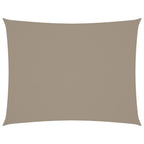 Sonnensegel Oxford-Gewebe Rechteckig 6x8 m Taupe