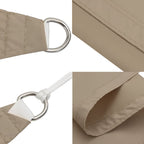 Sonnensegel Oxford-Gewebe Dreieckig 3x3x3 m Taupe