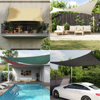 Sonnensegel Oxford-Gewebe Dreieckig 4x5x5 m Taupe