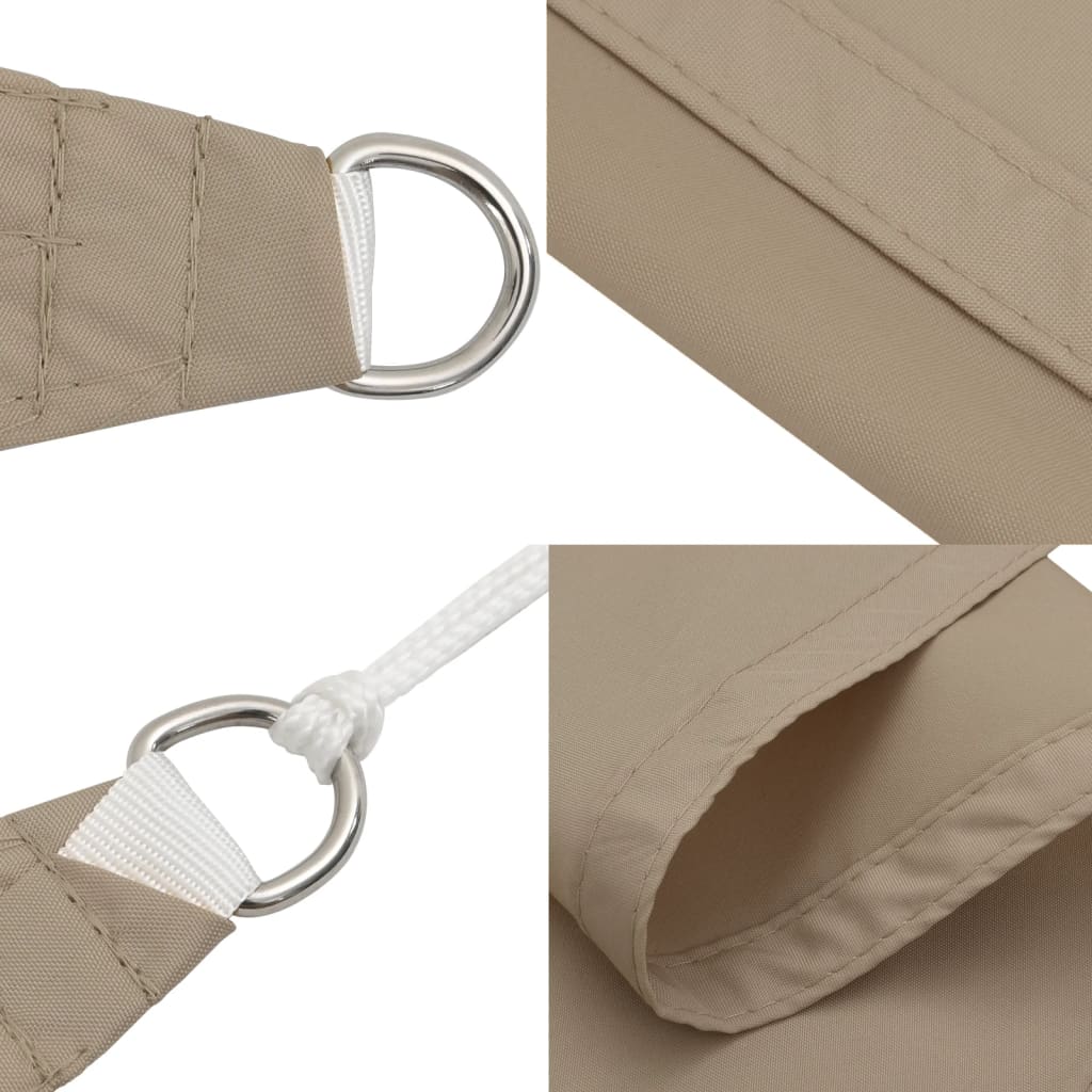 Sonnensegel Oxford-Gewebe Dreieckig 5x7x7 m Taupe