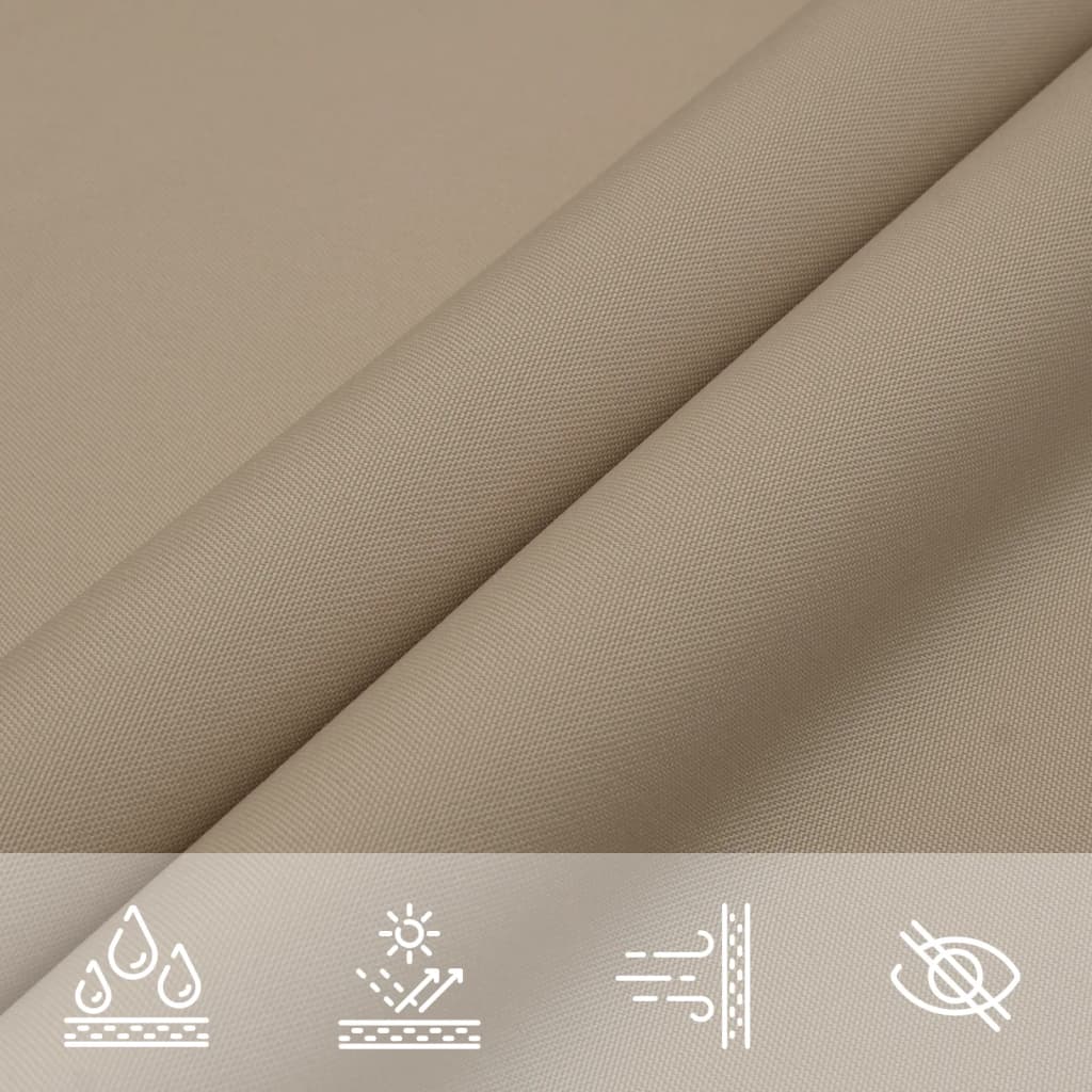 Sonnensegel Oxford-Gewebe Dreieckig 5x7x7 m Taupe
