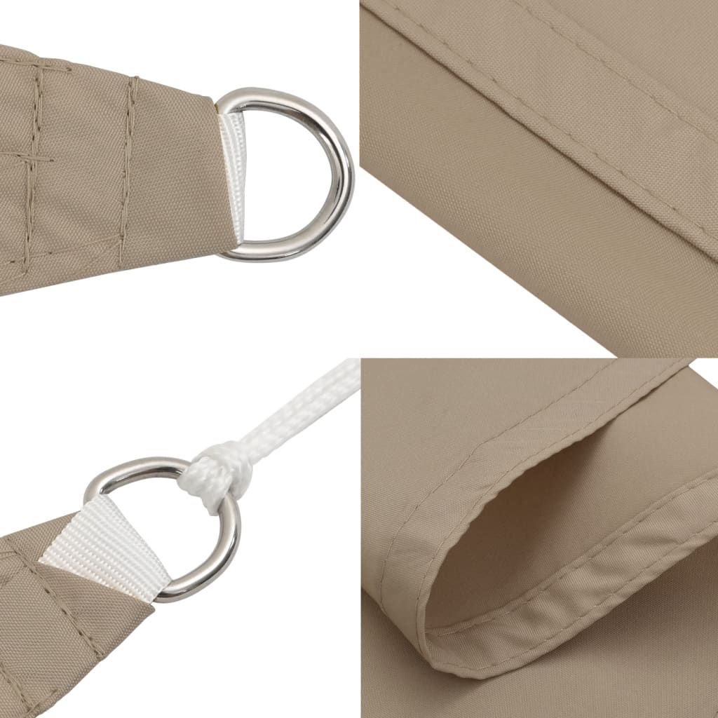 Sonnensegel Oxford-Gewebe Dreieckig 6x6x6 m Taupe
