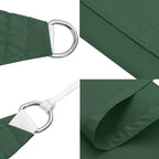 Sonnensegel Oxford-Gewebe Quadratisch 2,5x2,5 m Dunkelgrün