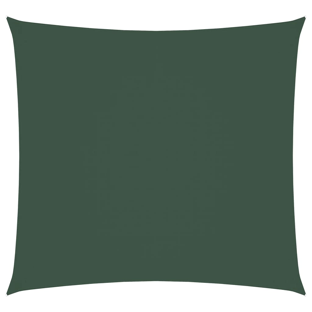 Sonnensegel Oxford-Gewebe Quadratisch 3,6x3,6 m Dunkelgrün