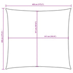 Sonnensegel Oxford-Gewebe Quadratisch 4,5x4,5 m Dunkelgrün