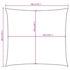 Sonnensegel Oxford-Gewebe Quadratisch 2x2 m Blau