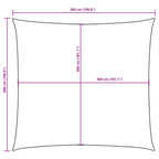 Sonnensegel Oxford-Gewebe Quadratisch 5x5 m Blau