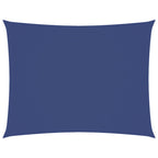 Sonnensegel Oxford-Gewebe Rechteckig 6x8 m Blau