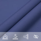 Sonnensegel Oxford-Gewebe Rechteckig 6x8 m Blau