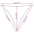 Sonnensegel Oxford-Gewebe Dreieckig 6x6x6 m Blau