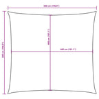 Sonnensegel Oxford-Gewebe Quadratisch 5x5 m Gelb