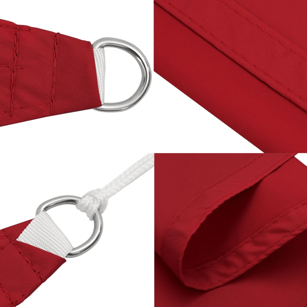 Sonnensegel Oxford-Gewebe Quadratisch 3,6x3,6 m Rot
