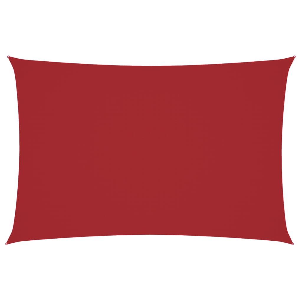 Sonnensegel Oxford-Gewebe Rechteckig 2x4 m Rot