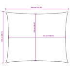 Sonnensegel Oxford-Gewebe Rechteckig 2,5x3,5 m Rot