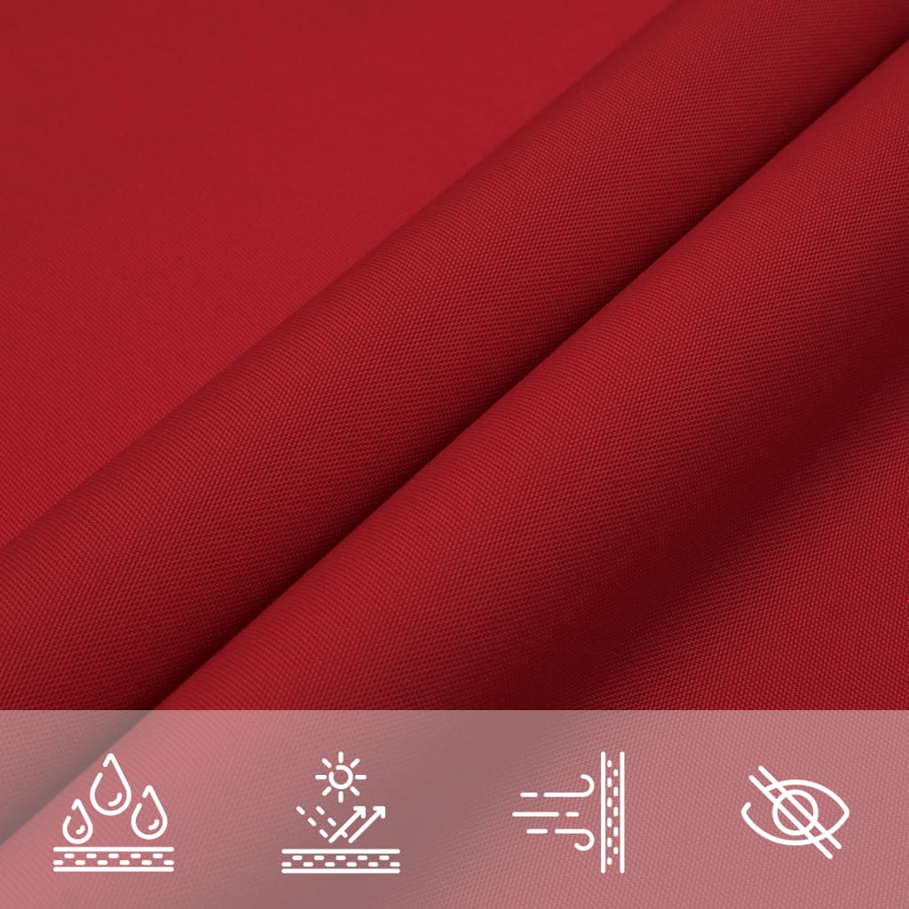 Sonnensegel Oxford-Gewebe Rechteckig 3x4 m Rot