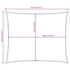 Sonnensegel Oxford-Gewebe Rechteckig 3,5x4,5 m Rot
