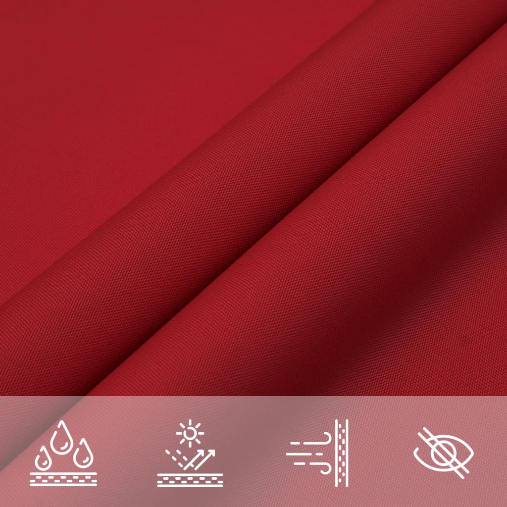 Sonnensegel Oxford-Gewebe Rechteckig 6x7 m Rot