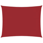 Sonnensegel Oxford-Gewebe Rechteckig 6x8 m Rot