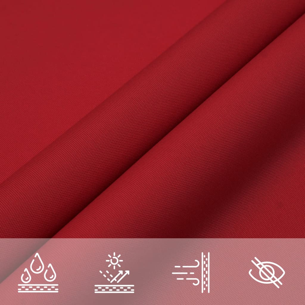 Sonnensegel Oxford-Gewebe Dreieckig 3x4x5 m Rot