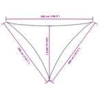 Sonnensegel Oxford-Gewebe Dreieckig 3x4x5 m Rot