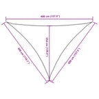 Sonnensegel Oxford-Gewebe Dreieckig 3x4x4 m Rot