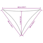 Sonnensegel Oxford-Gewebe Dreieckig 5x6x6 m Rot