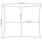 Sonnensegel Oxford-Gewebe Rechteckig 2x2,5 m Orange