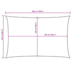 Sonnensegel Oxford-Gewebe Rechteckig 2,5x5 m Orange