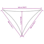 Sonnensegel Oxford-Gewebe Dreieckig 3x3x4,24 m Orange