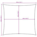 Sonnensegel Oxford-Gewebe Quadratisch 3x3 m Schwarz