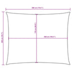Sonnensegel Oxford-Gewebe Rechteckig 2x3 m Schwarz