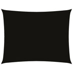 Sonnensegel Oxford-Gewebe Rechteckig 2x3,5 m Schwarz