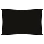Sonnensegel Oxford-Gewebe Rechteckig 2x4,5 m Schwarz