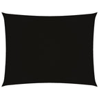 Sonnensegel Oxford-Gewebe Rechteckig 3x4,5 m Schwarz