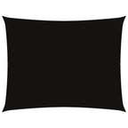 Sonnensegel Oxford-Gewebe Rechteckig 3x6 m Schwarz