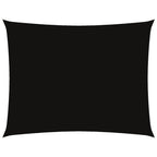 Sonnensegel Oxford-Gewebe Rechteckig 5x7 m Schwarz