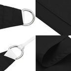 Sonnensegel Oxford-Gewebe Dreieckig 2,5x2,5x3,5 m Schwarz