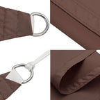 Sonnensegel Oxford-Gewebe Quadratisch 3,6x3,6 m Braun
