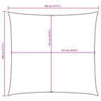 Sonnensegel Oxford-Gewebe Quadratisch 4,5x4,5 m Braun