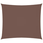 Sonnensegel Oxford-Gewebe Rechteckig 2x2,5 m Braun