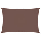 Sonnensegel Oxford-Gewebe Rechteckig 2x4 m Braun
