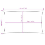 Sonnensegel Oxford-Gewebe Rechteckig 2x4,5 m Braun