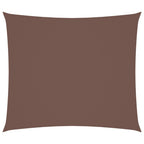 Sonnensegel Oxford-Gewebe Rechteckig 2,5x3 m Braun