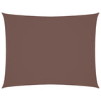 Sonnensegel Oxford-Gewebe Rechteckig 3x4 m Braun