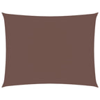 Sonnensegel Oxford-Gewebe Rechteckig 3,5x4,5 m Braun